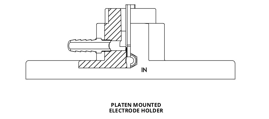 Tuffaloy Platten Mount Electrode Holder Header